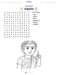 Augustus printable worksheet preview