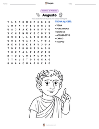 Anteprima della scheda stampabile di Augusto