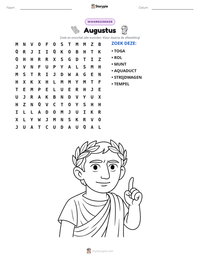 Augustus afdrukbare werkblad voorbeeld