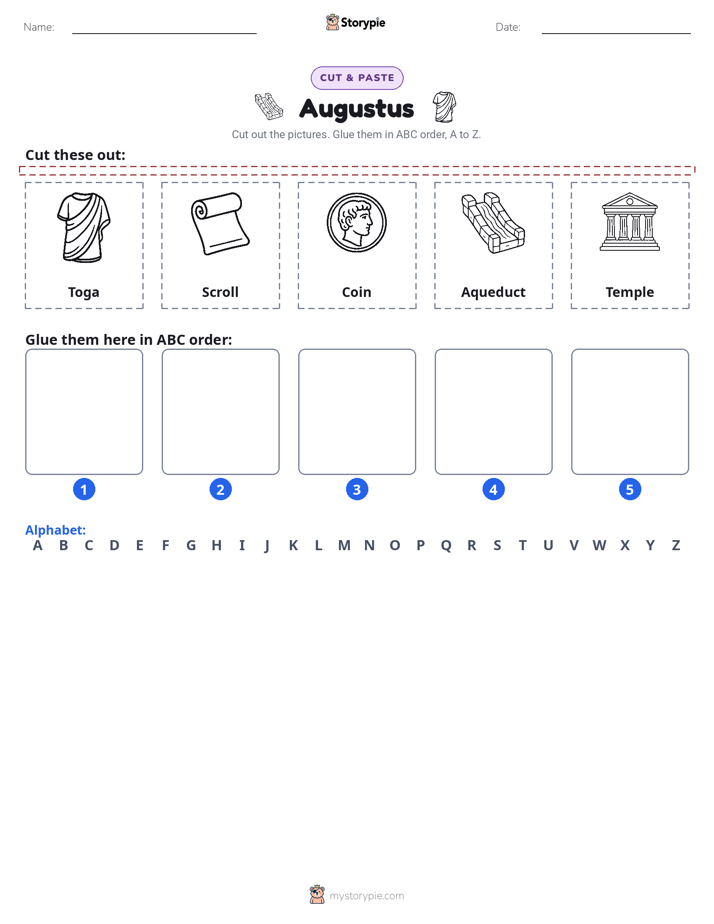 Cut & Paste Alphabet