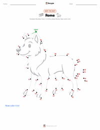 Rome printable worksheet preview