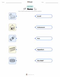 Rome printable worksheet preview