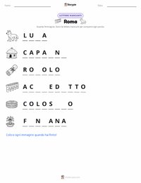 Anteprima della scheda stampabile di Roma