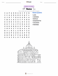 Anteprima della scheda stampabile di Roma