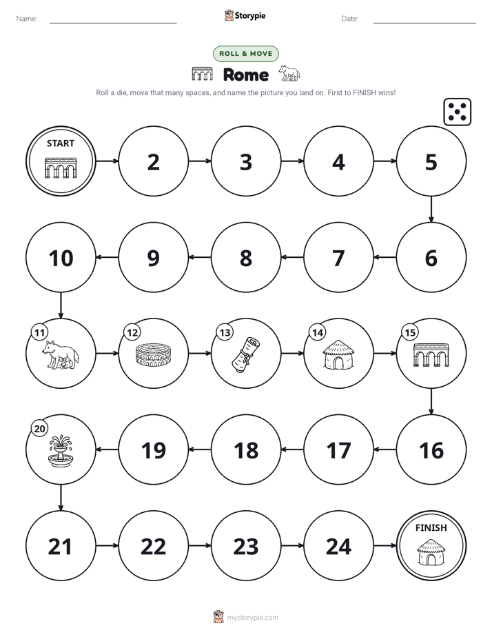 Roll & Move Game