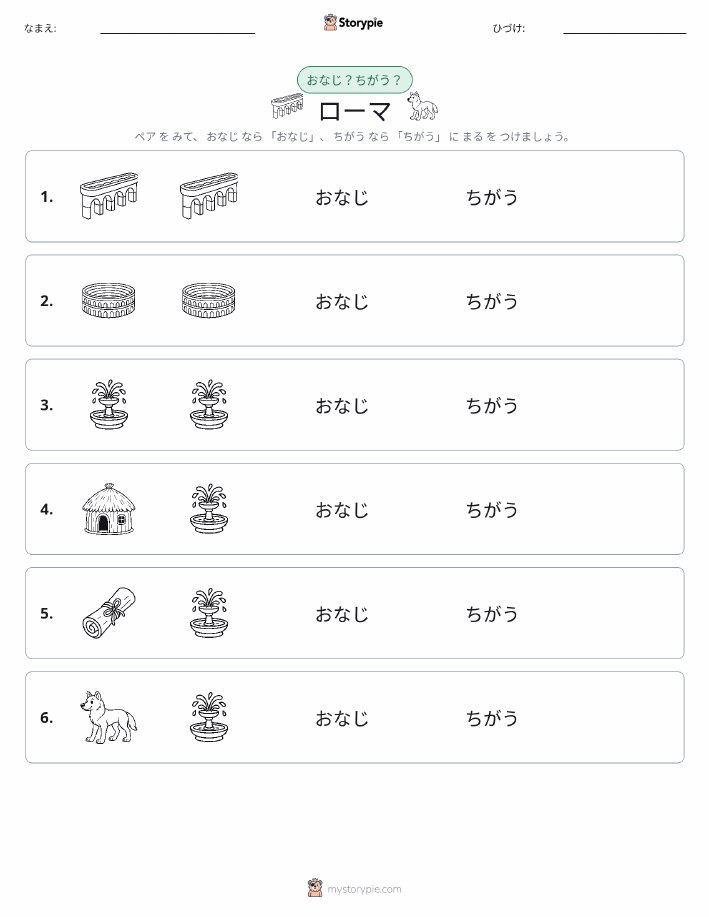 同じか違うか