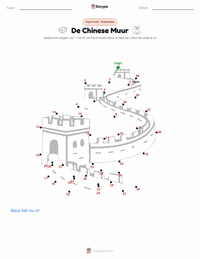 De Chinese Muur afdrukbare werkblad voorbeeld