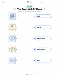 The Great Wall Of China printable worksheet for kids