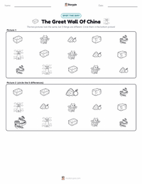 The Great Wall Of China printable worksheet preview