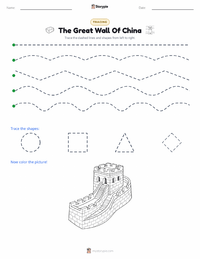 The Great Wall Of China printable worksheet preview