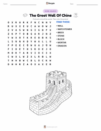 The Great Wall Of China printable worksheet preview