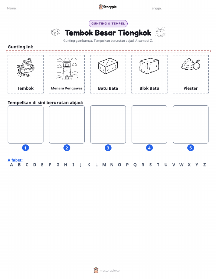 Potong & Tempel Huruf