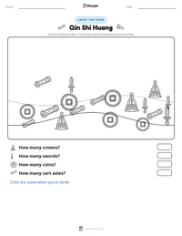 Qin Shi Huang printable worksheet preview