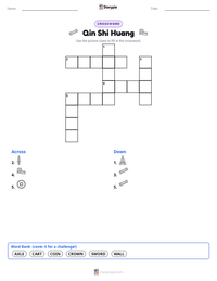 Qin Shi Huang printable worksheet preview