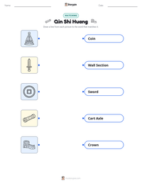 Qin Shi Huang printable worksheet for kids