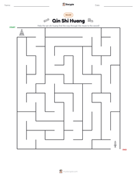 Qin Shi Huang printable worksheet preview