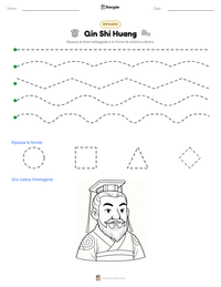 Anteprima della scheda stampabile di Qin Shi Huang