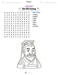 Qin Shi Huang printable worksheet preview