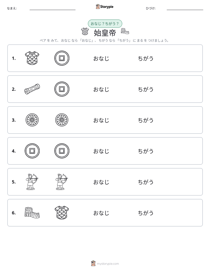 同じか違うか