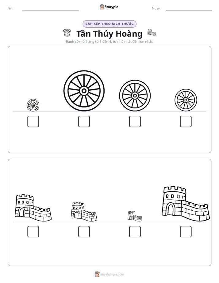 Thứ Tự Kích Thước