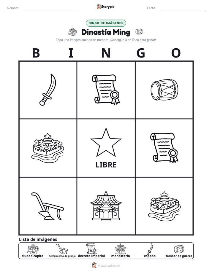 Bingo de Imágenes