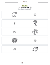 Silk Road printable worksheet preview