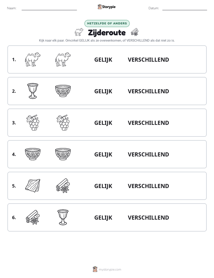 Zelfde of Verschillend