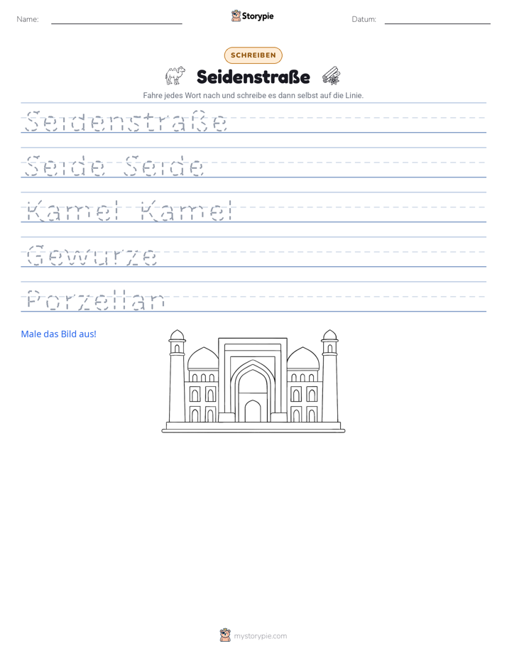 Schreibübung