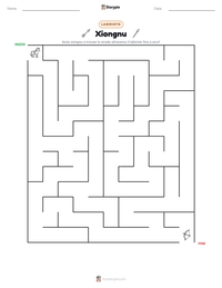Anteprima della scheda stampabile di Xiongnu