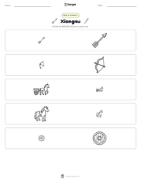 Xiongnu printable worksheet preview