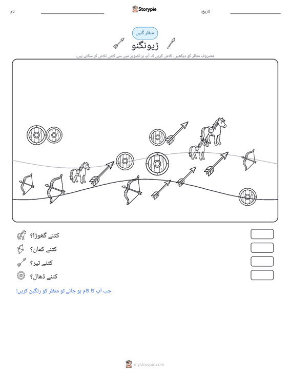 گنتی کا منظر