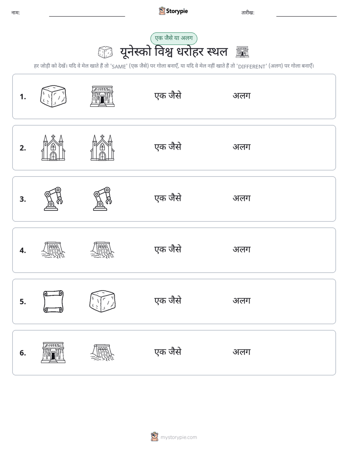 समान या भिन्न