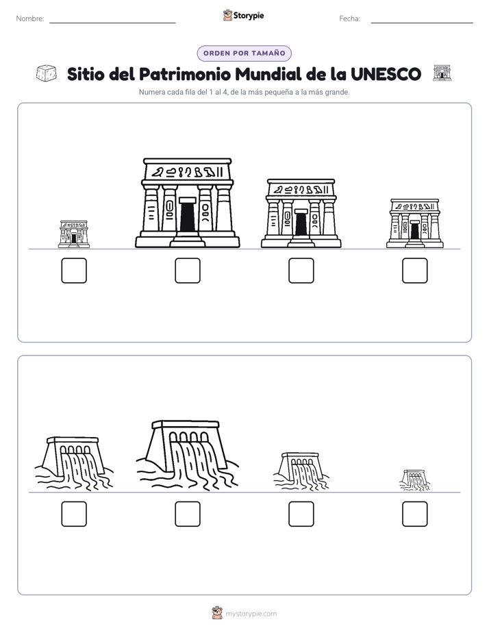 Orden de Tamaños