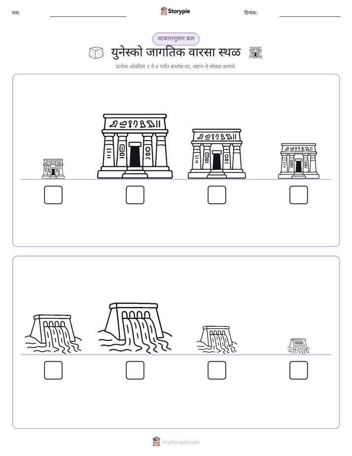 आकार क्रम