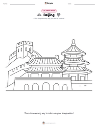 Beijing printable worksheet preview
