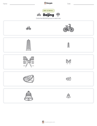 Beijing printable worksheet preview