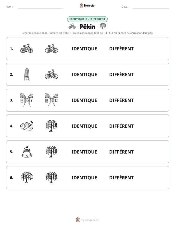 Identique ou Différent