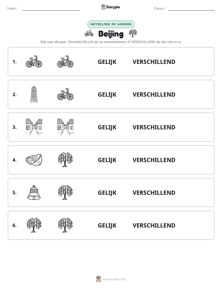 Zelfde of Verschillend