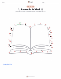 Leonardo da Vinci printable worksheet preview