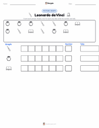 Leonardo da Vinci printable worksheet preview