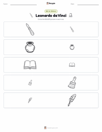 Leonardo da Vinci printable worksheet preview