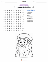 Anteprima della scheda stampabile di Leonardo da Vinci