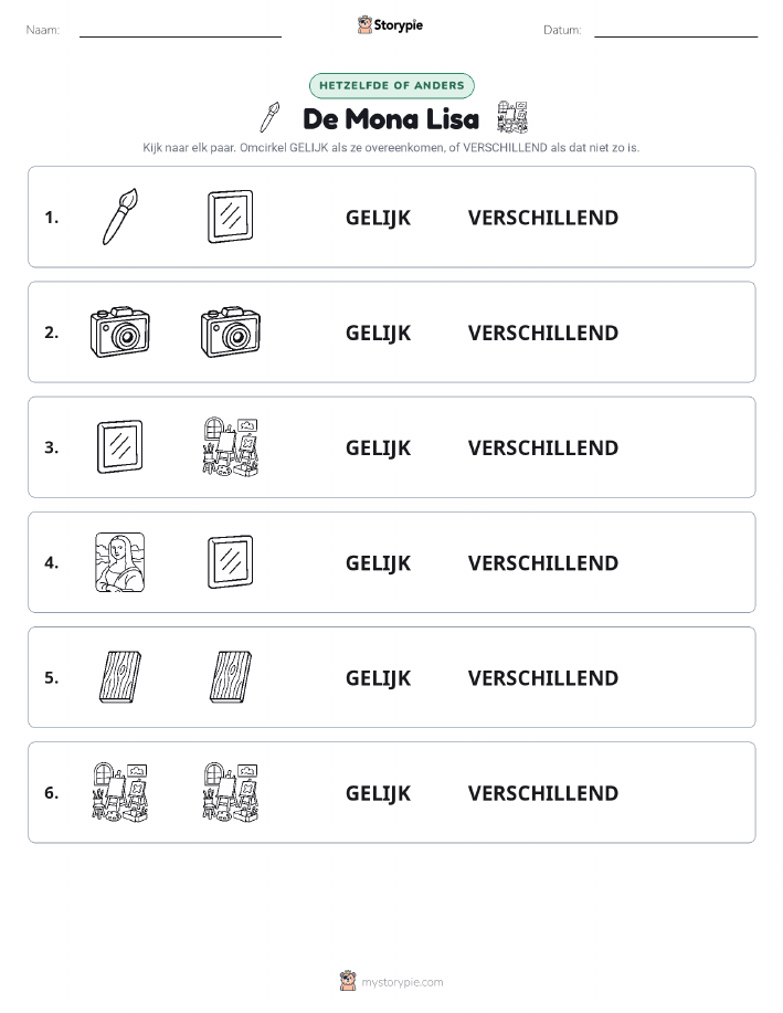 Zelfde of Verschillend