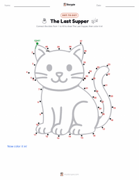 The Last Supper printable worksheet preview