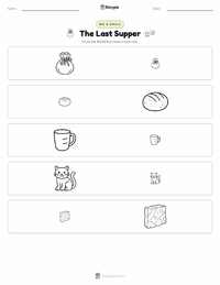 The Last Supper printable worksheet preview