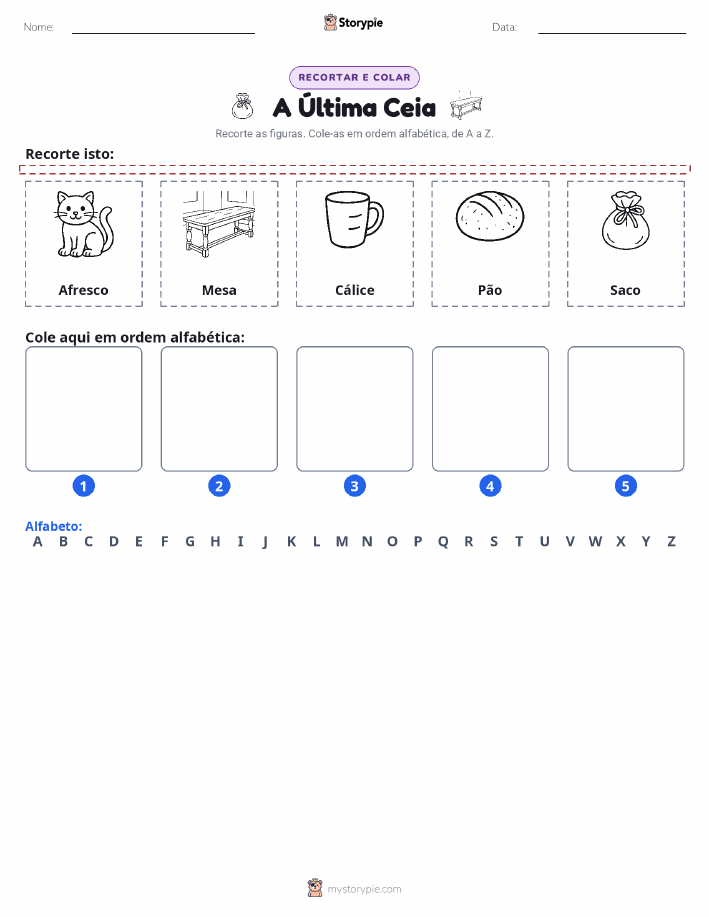 Recortar & Colar Alfabeto