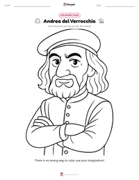 Andrea del Verrocchio printable worksheet preview
