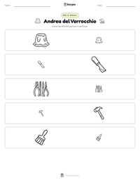 Andrea del Verrocchio printable worksheet preview