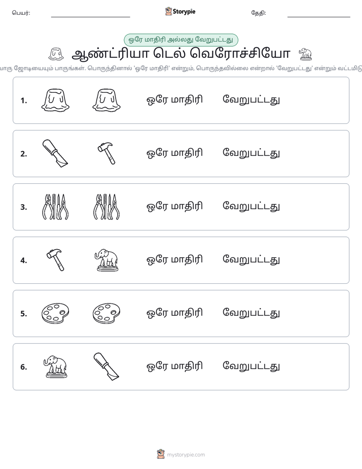 அதே அல்லது மாறுபட்டது