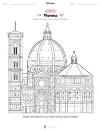 Florenz druckbare Arbeitsblatt Vorschau